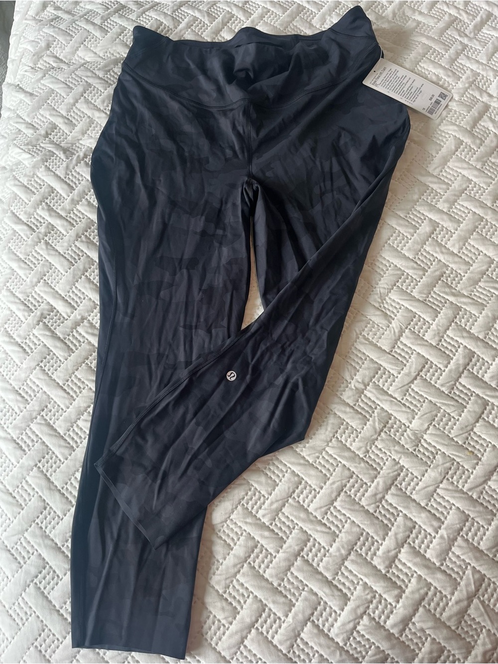 Lululemon Black Camo High-Rise Base Pace Leggings